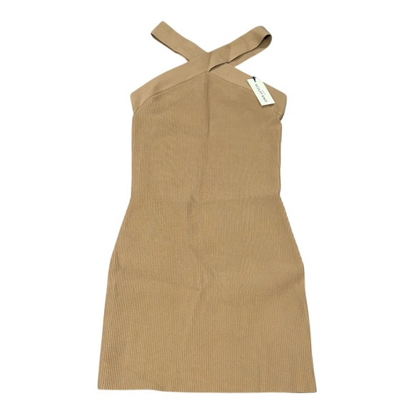 NWT Baboon Sculpt Knit Dress in Gold Camel from Aritzia Women's Size M Body Con - Picture 1 of 3